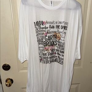 Tultex White Graphic T-Shirt